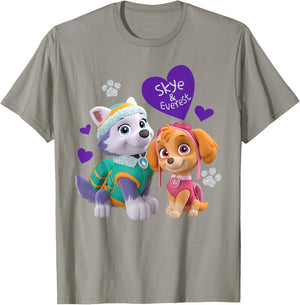 Paw Patrol Skye & Everest T-Shirt - T-Shirt | Sand