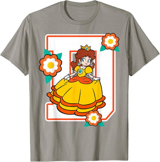 Super Mario Daisy Flowers Poster Graphic T-Shirt - T-Shirt | Sand