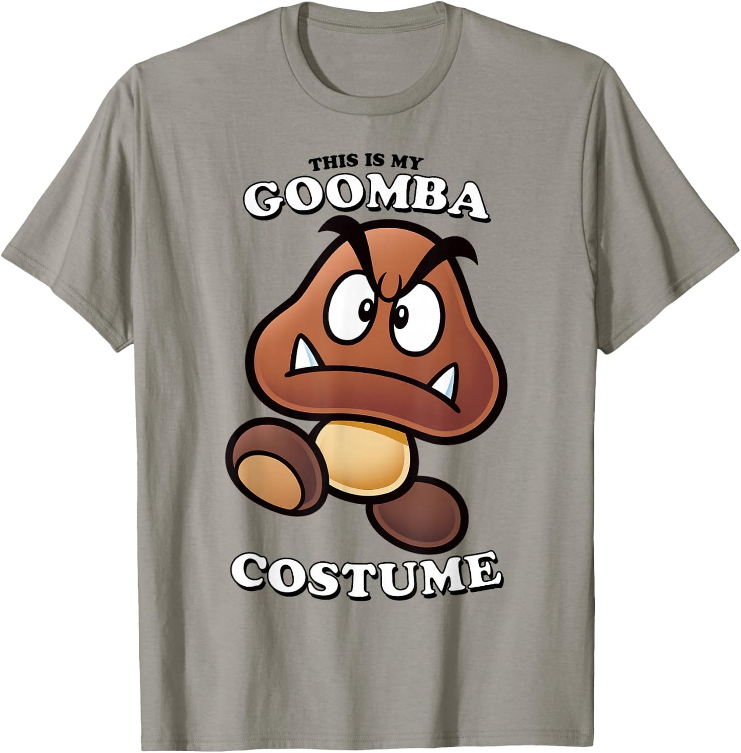 Super Mario Bros Halloween This Is My Goomba Costume T-Shirt - T-Shirt | Sand