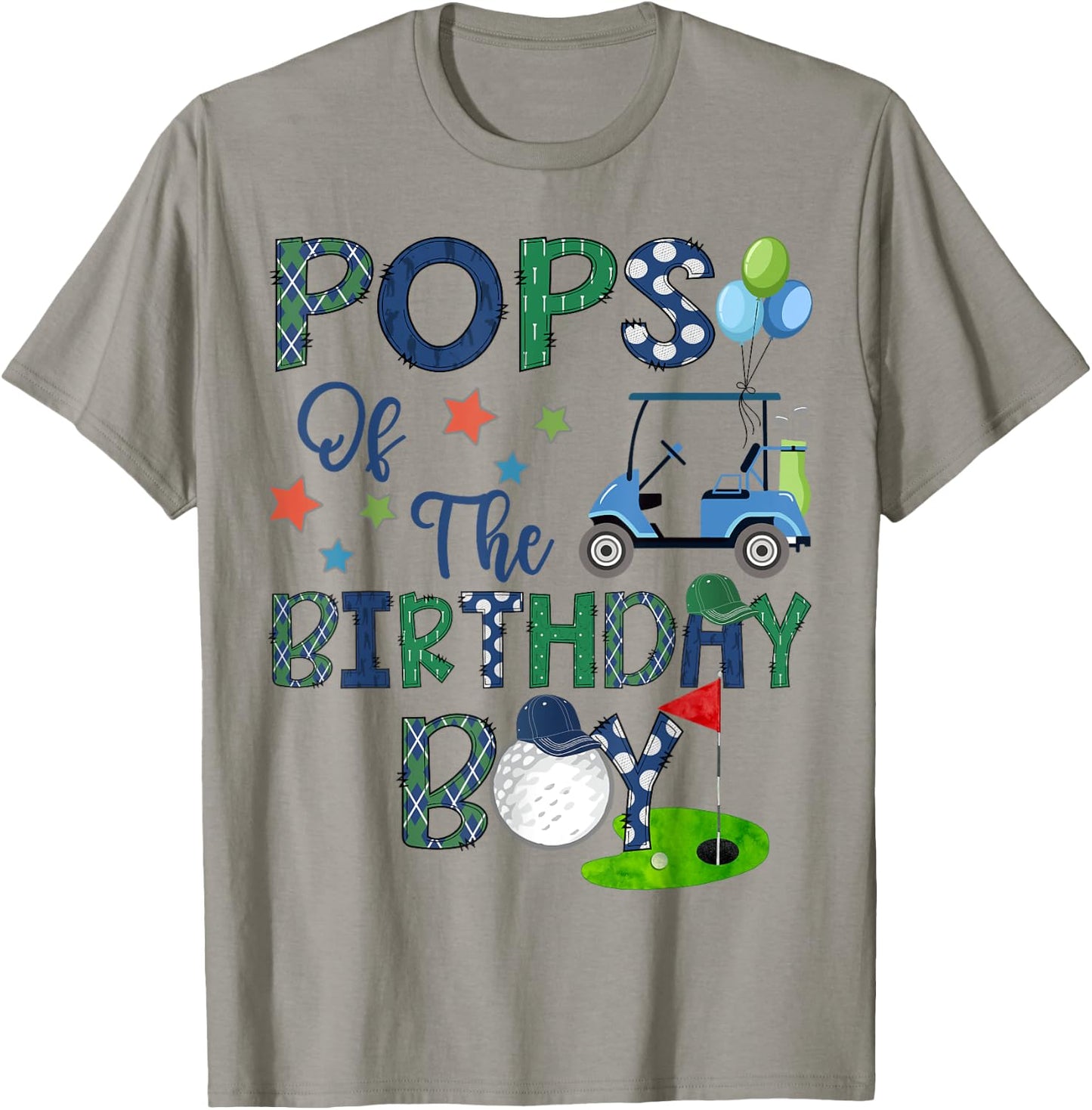 Pops Of The Birthday Boy Hole In One Golf Lover T-Shirt - T-Shirt | Sand