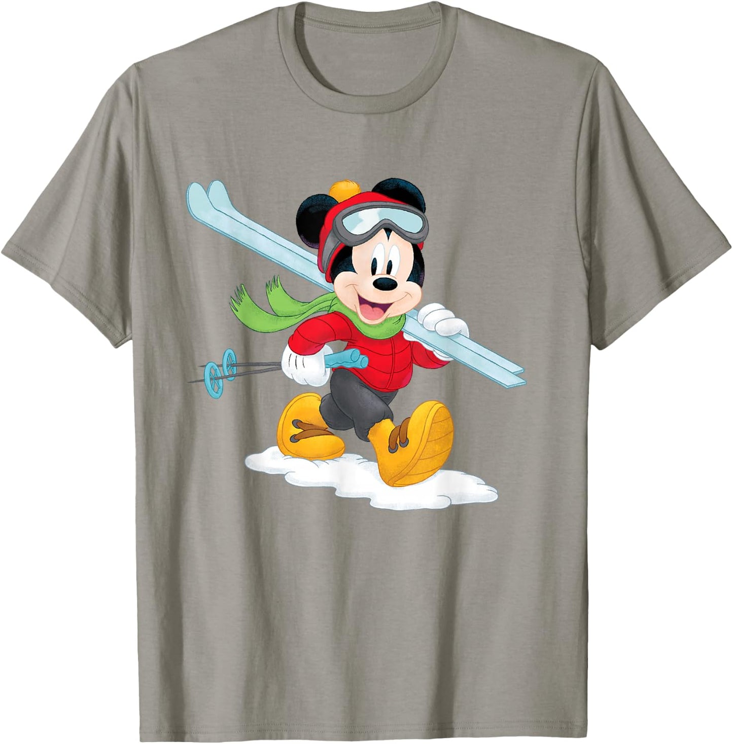 Disney Mickey Mouse Winter Ski Adventure T-Shirt - T-Shirt | Sand