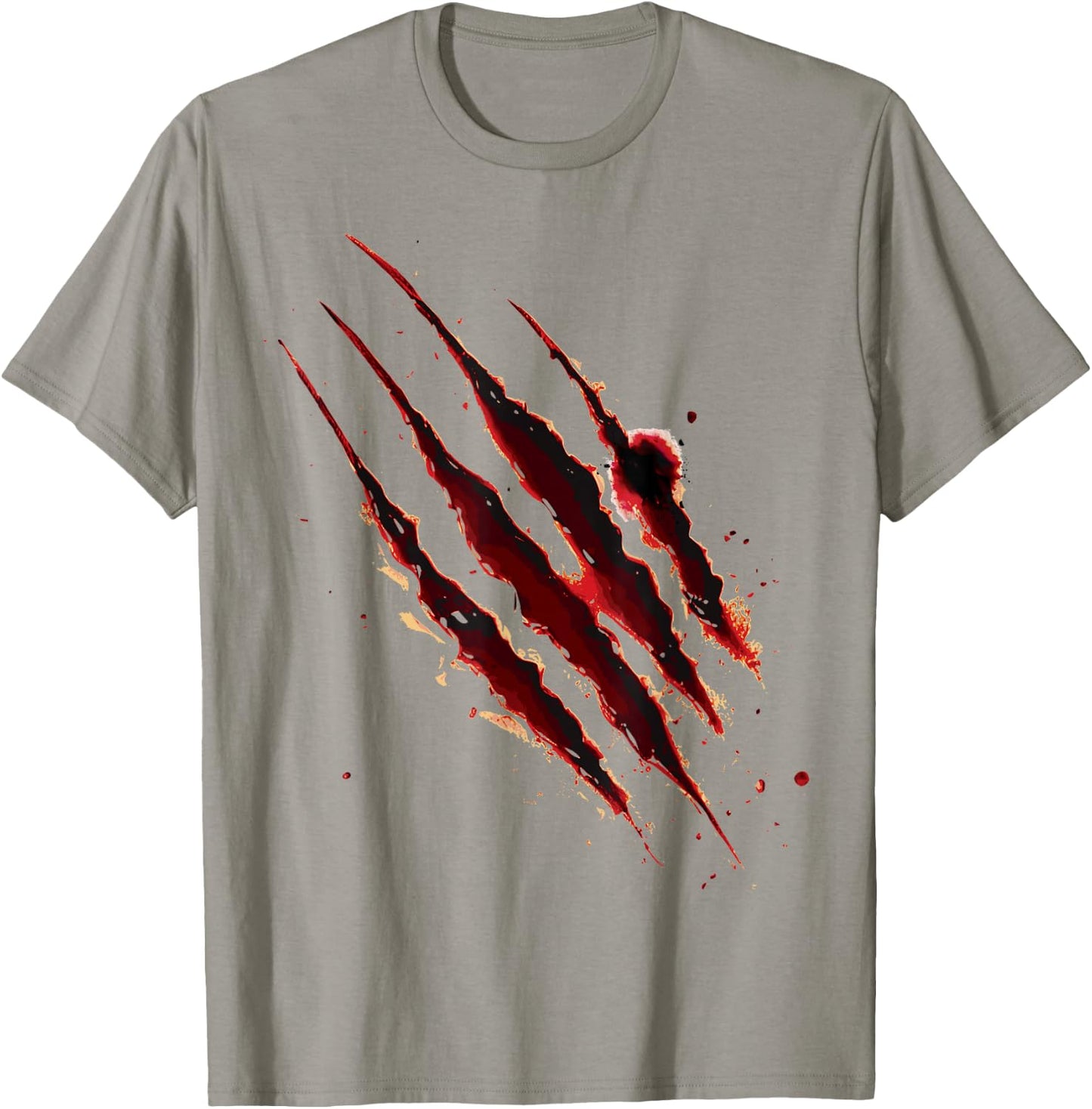 Bloody Shirt Zombie Outbreak Blood Splatter Claw Marks T-Shirt - T-Shirt | Sand