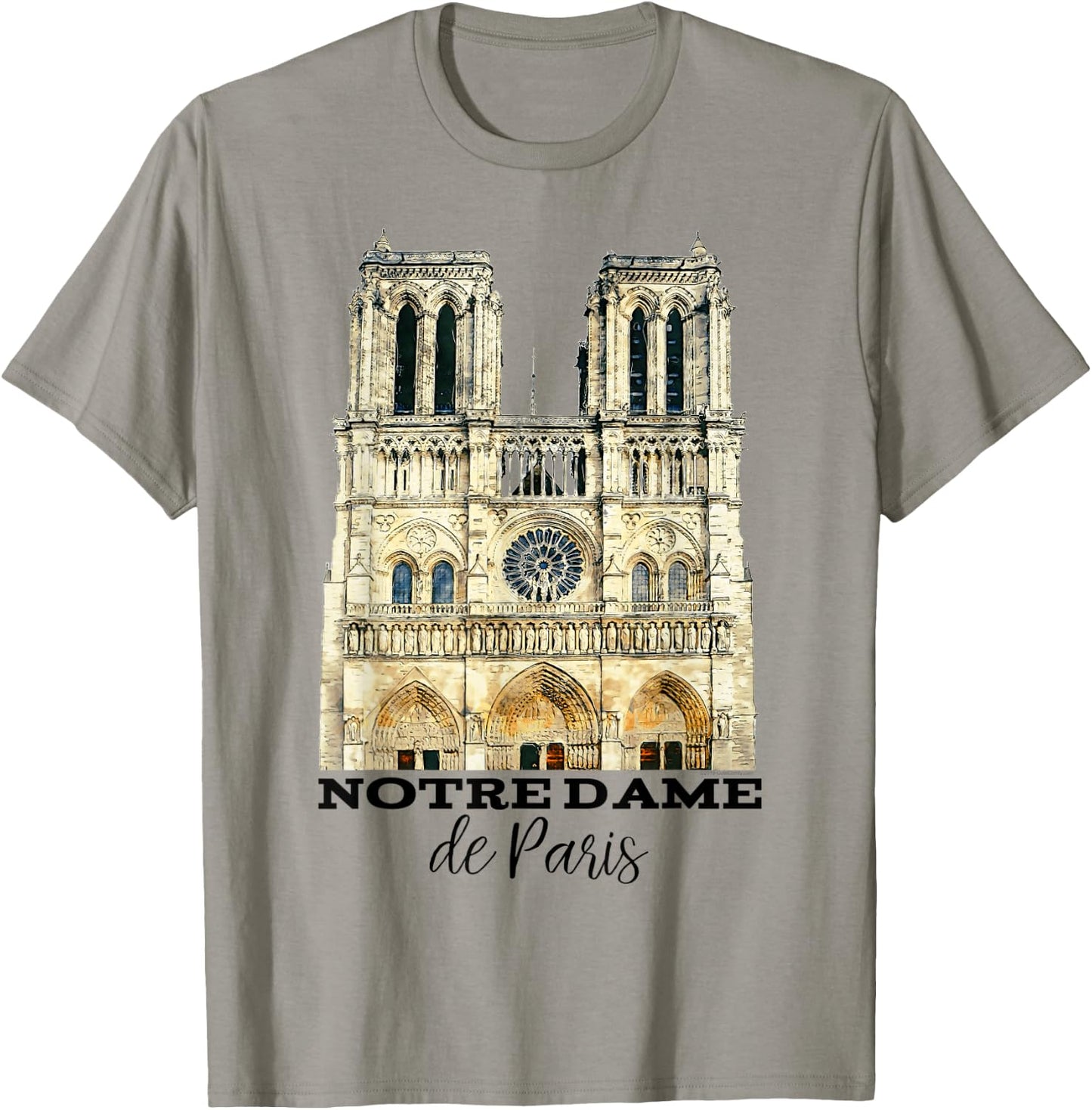 Notre-Dame de Paris Souvenir Shirt France French Cathedral T-Shirt - T-Shirt | Sand