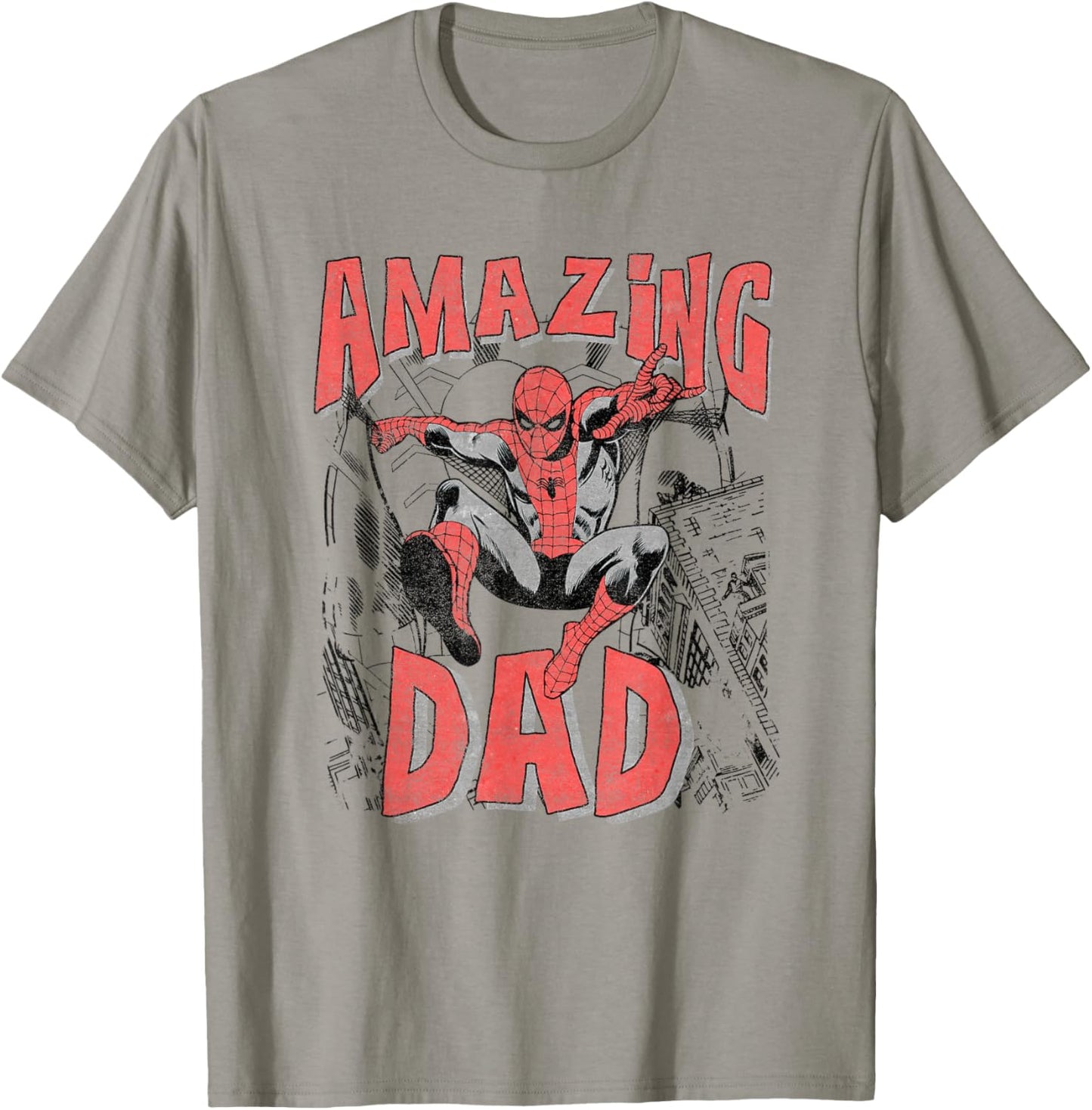 Marvel Comics Retro Classic Father's Day Spidey Amazing Dad T-Shirt - T-Shirt | Sand