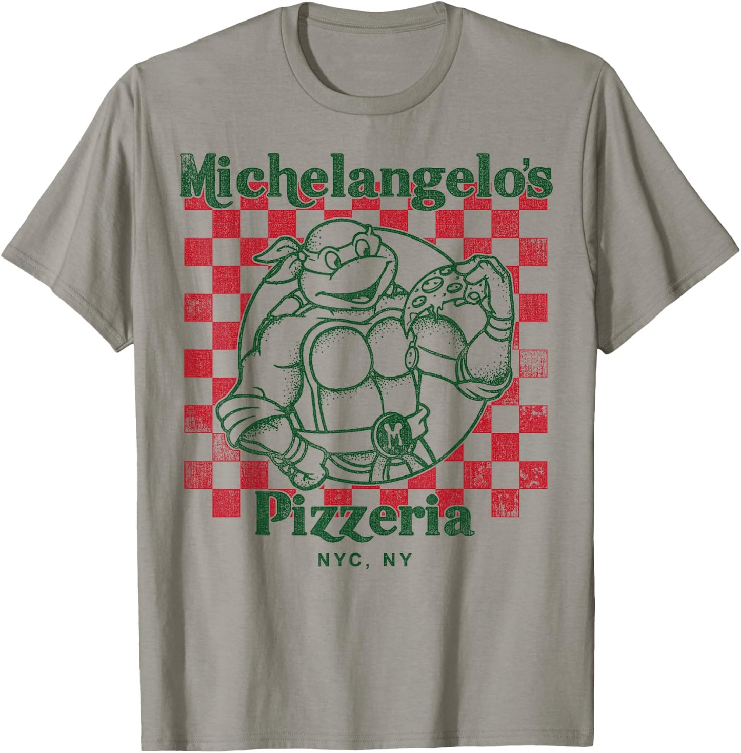 Teenage Mutant Ninja Turtles Mikeys Yummy Pizza Short Sleeve T-Shirt - T-Shirt | Sand