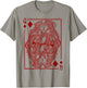 Lesbian Queens Kissing Card Game LGBT Pride Two Brides T-Shirt - T-Shirt | Sand