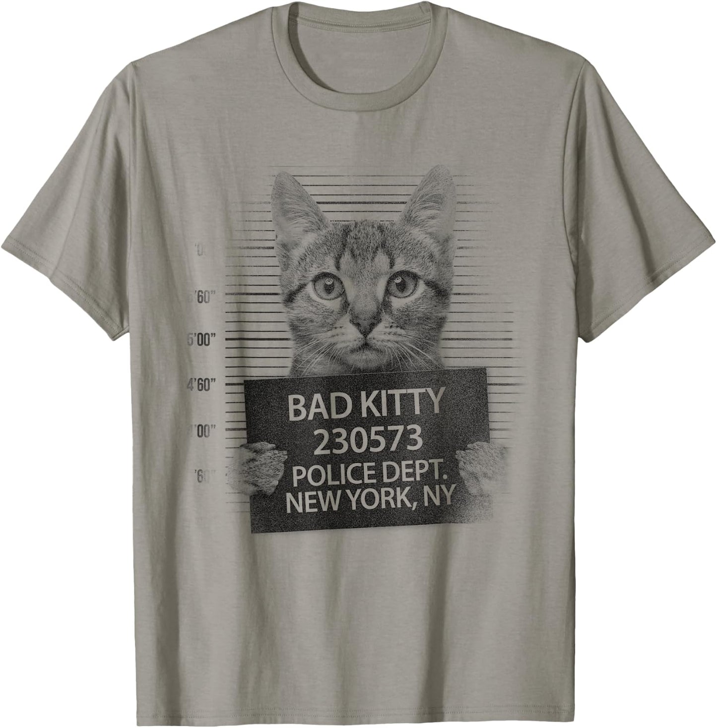 Funny Cute Bad Kitty Cat T-Shirt - T-Shirt | Sand