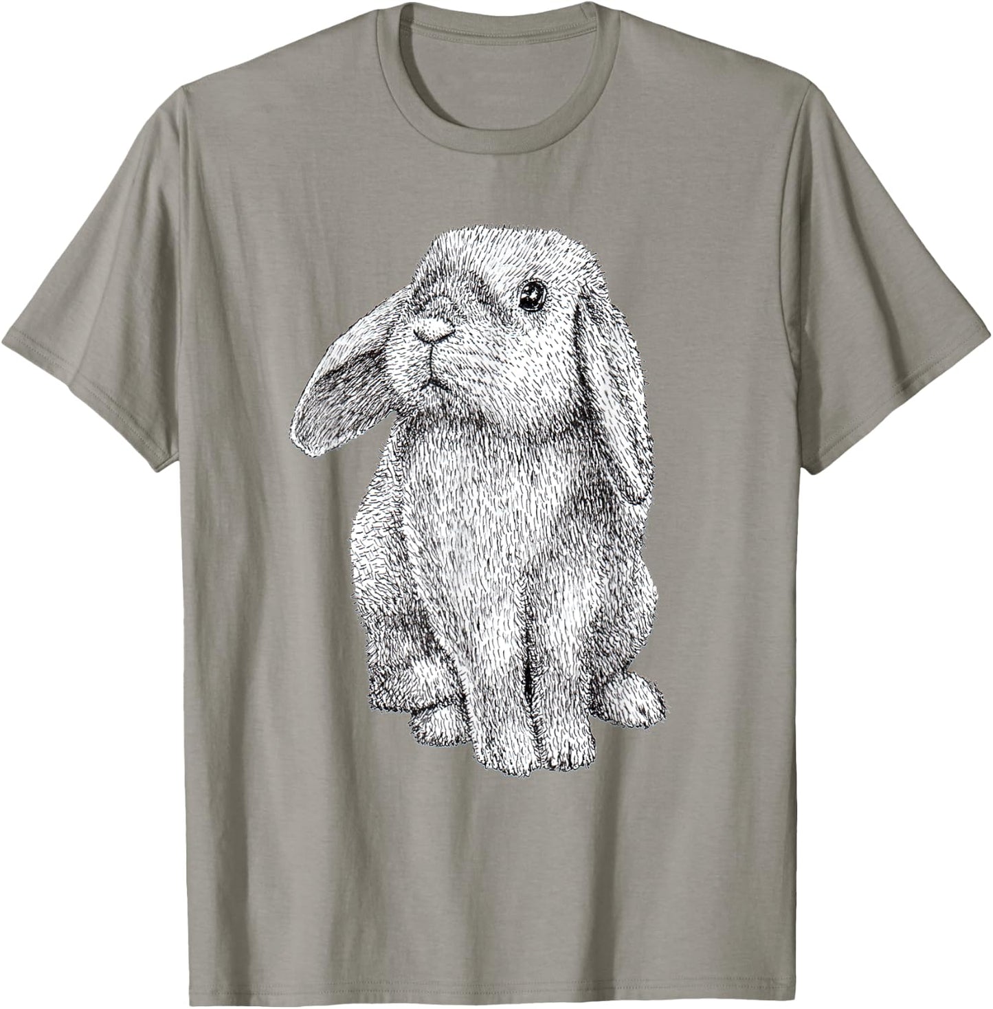 Lop Eared Bunny Rabbit Cute T-Shirt - T-Shirt | Sand