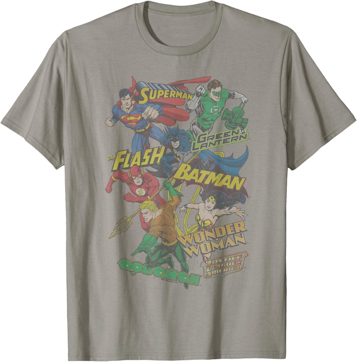 Justice League Justice Collage T-Shirt - T-Shirt | Sand