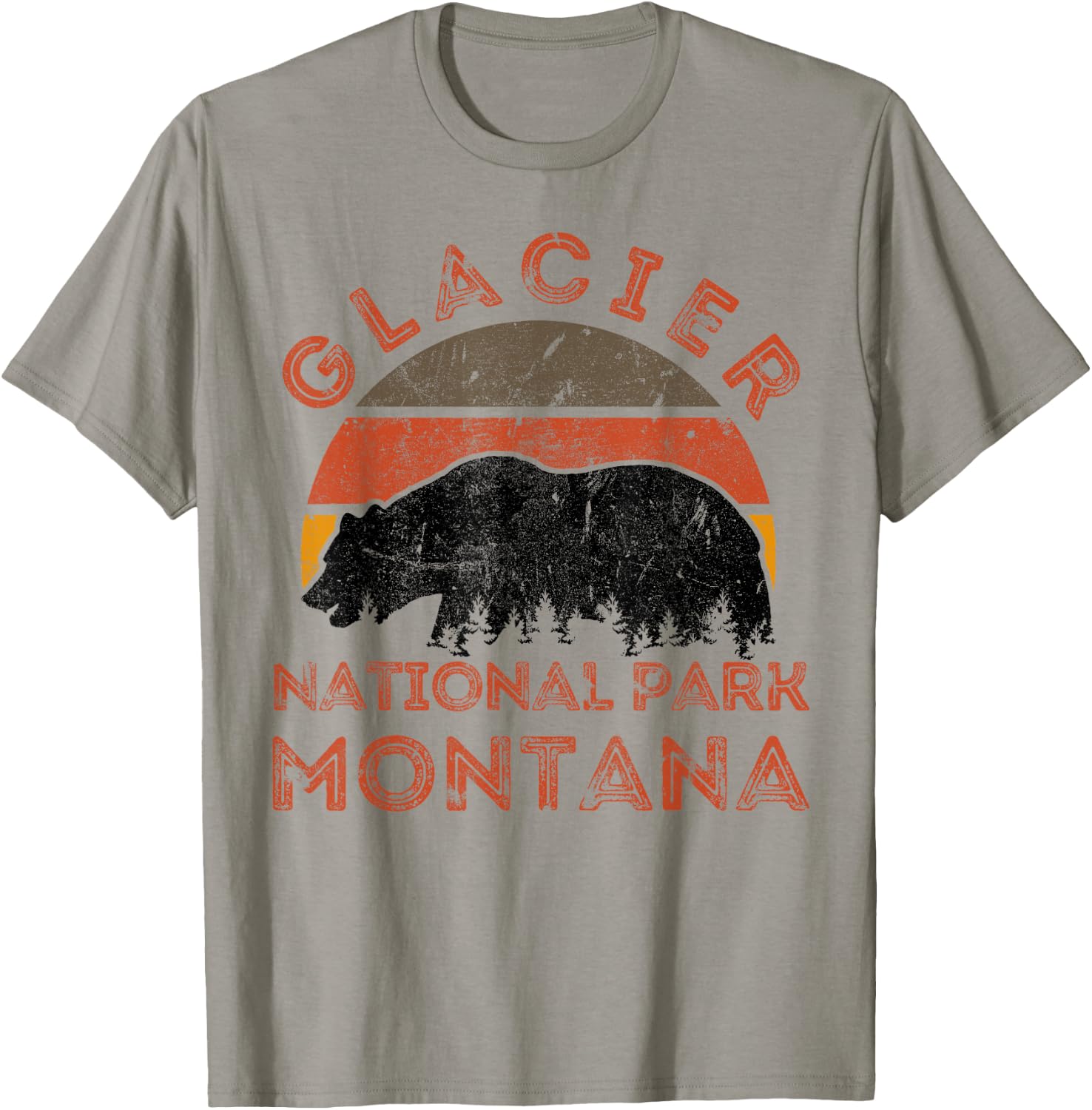 Glacier National Park T-Shirt - T-Shirt | Sand