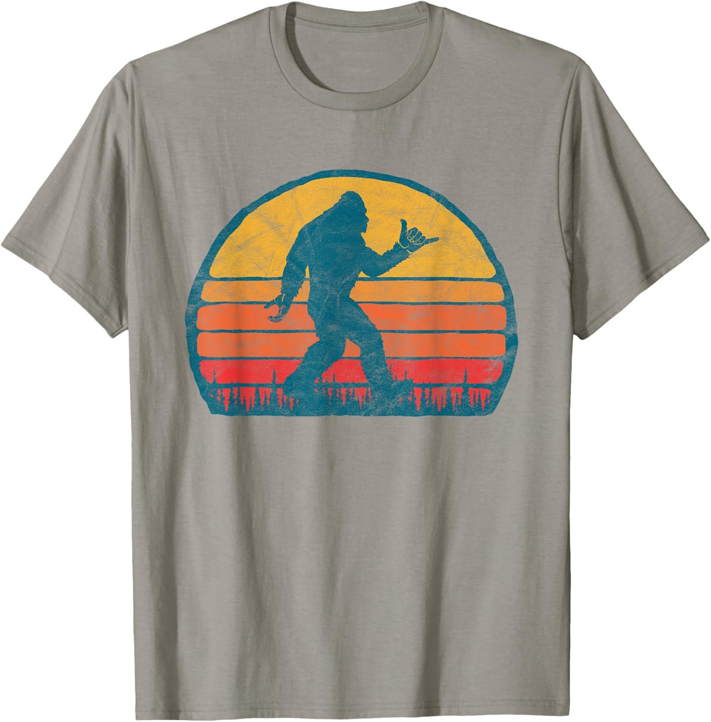 Funny Shaka Aloha Bigfoot Surfer Shirt - Believe Dude! T-Shirt - T-Shirt | Sand