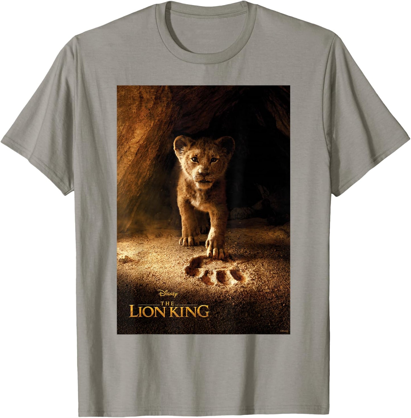 Disney The Lion King Simba Paw Live Action Movie Poster C3 T-Shirt - T-Shirt | Sand