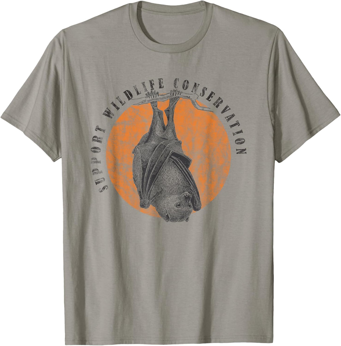 Flying Fox Bat Wildlife Animal Lover Gift T-Shirt - T-Shirt | Sand