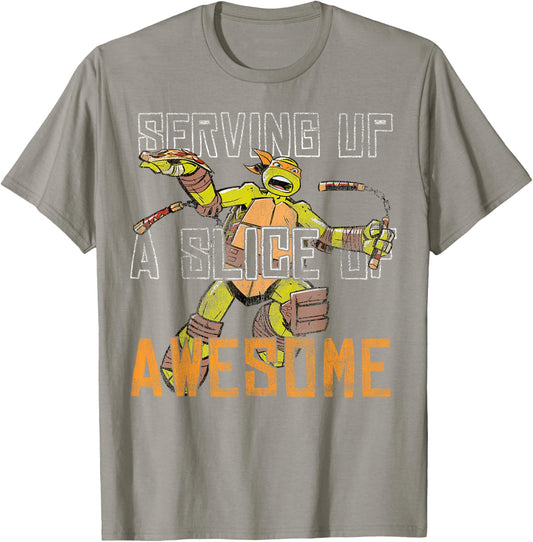 Teenage Mutant Ninja Turtles Michelangelo Awesome T-Shirt - T-Shirt | Sand