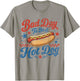 Funny BBQ Grilling 4th of July Bad Day to Be A Hot Dog T-Shirt - T-Shirt | Sand