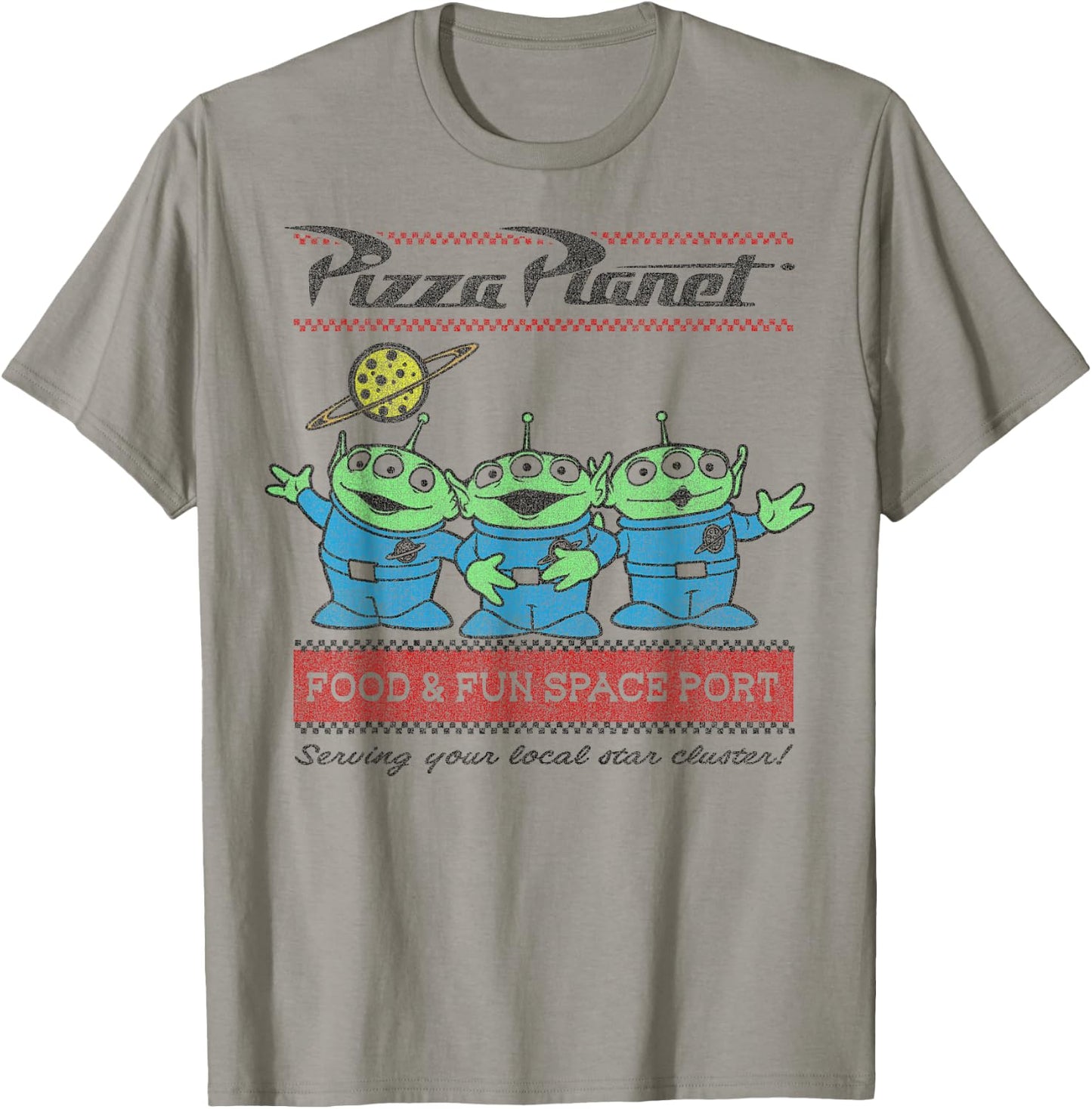 Disney Pixar Toy Story Pizza Planet Aliens T-Shirt - T-Shirt | Sand