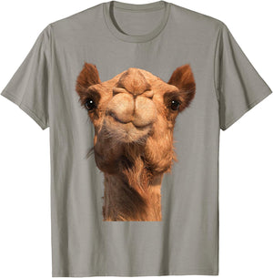 Camel Animal Face T-Shirt - T-Shirt | Sand