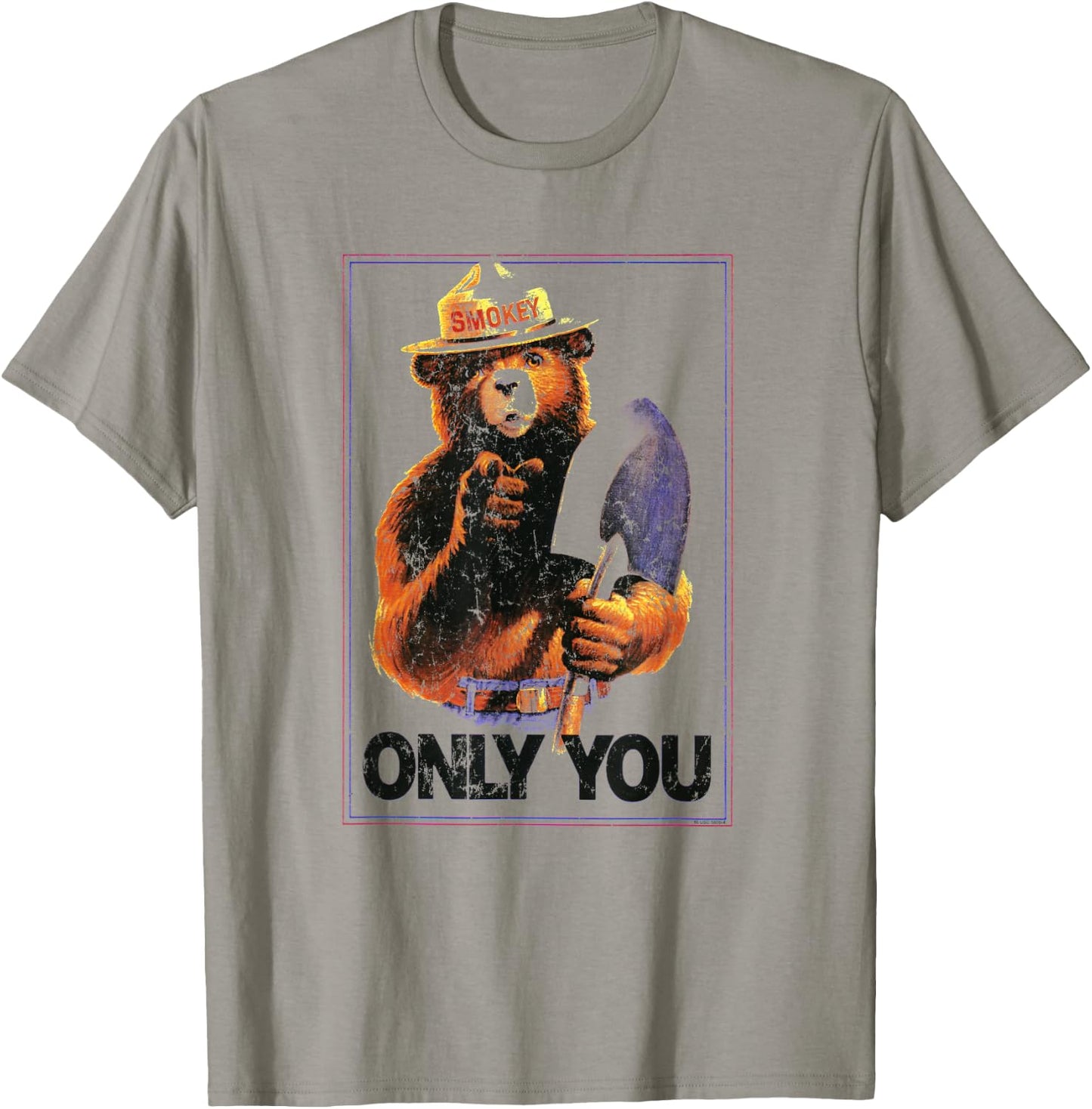 Ripple Junction x Smokey Bear Only You - Vintage Poster T-Shirt - T-Shirt | Sand
