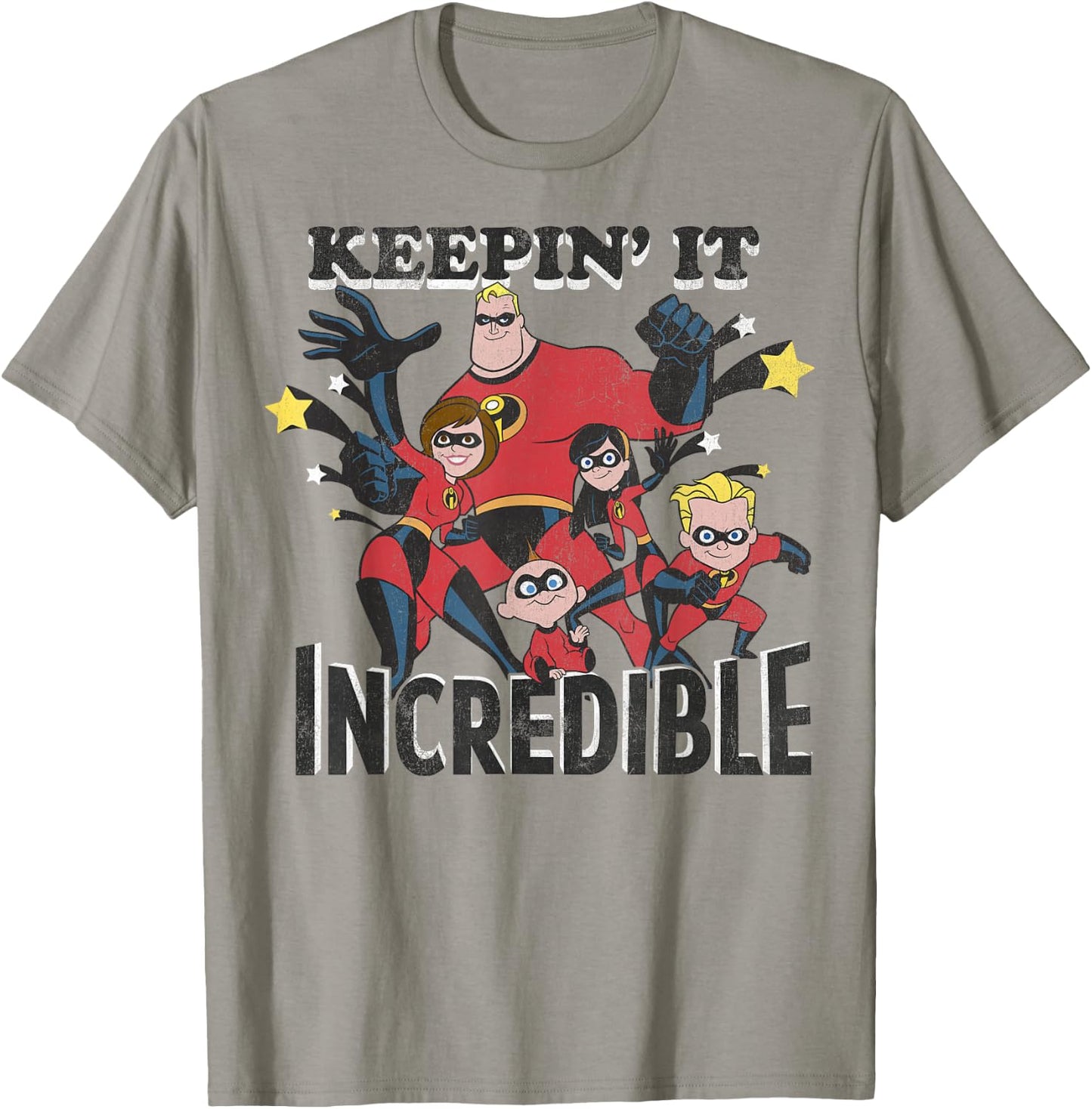 Disney Pixar The Incredibles Keepin' It Incredible Vintage T-Shirt - T-Shirt | Sand