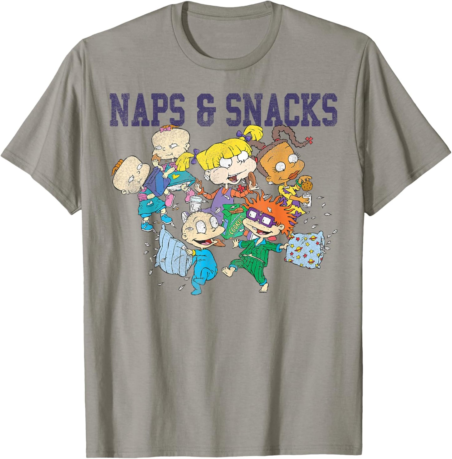 Rugrats Naps and Snacks Group Shot Graphic T-Shirt - T-Shirt | Sand