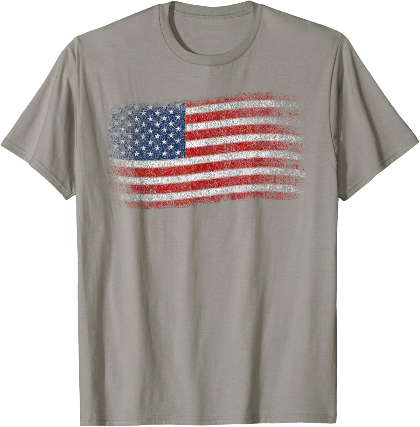American Flag Men Women Memorial Day 4th of July USA Flag T-Shirt - T-Shirt | Sand