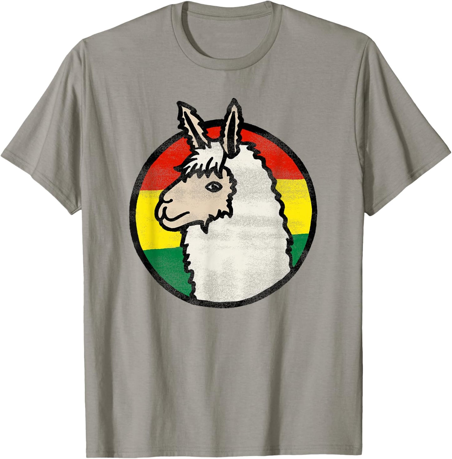 BOLIVIA Bolivian Flag Travel Souvenir Alpaca T-Shirt - T-Shirt | Sand