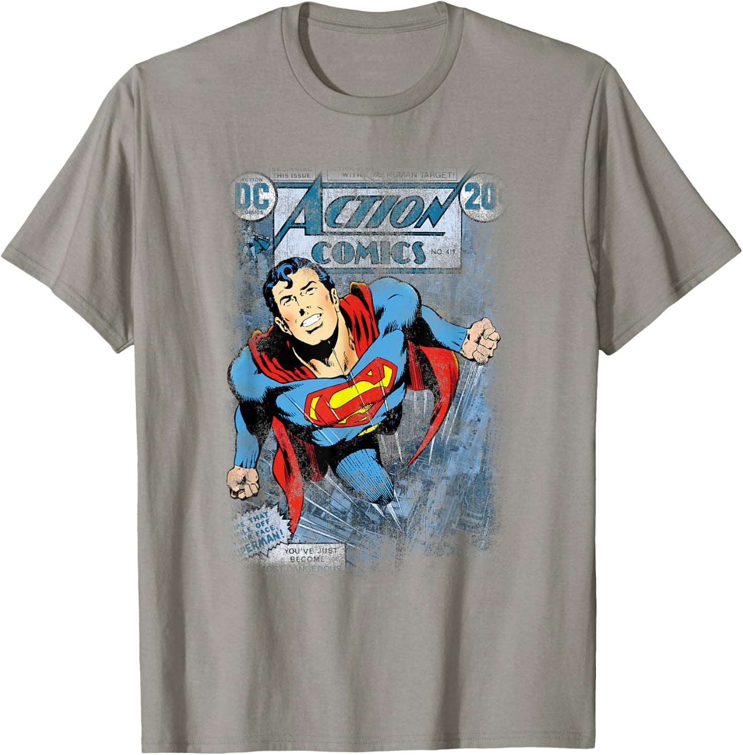 Superman Action #419 Distress T Shirt T-Shirt - T-Shirt | Sand