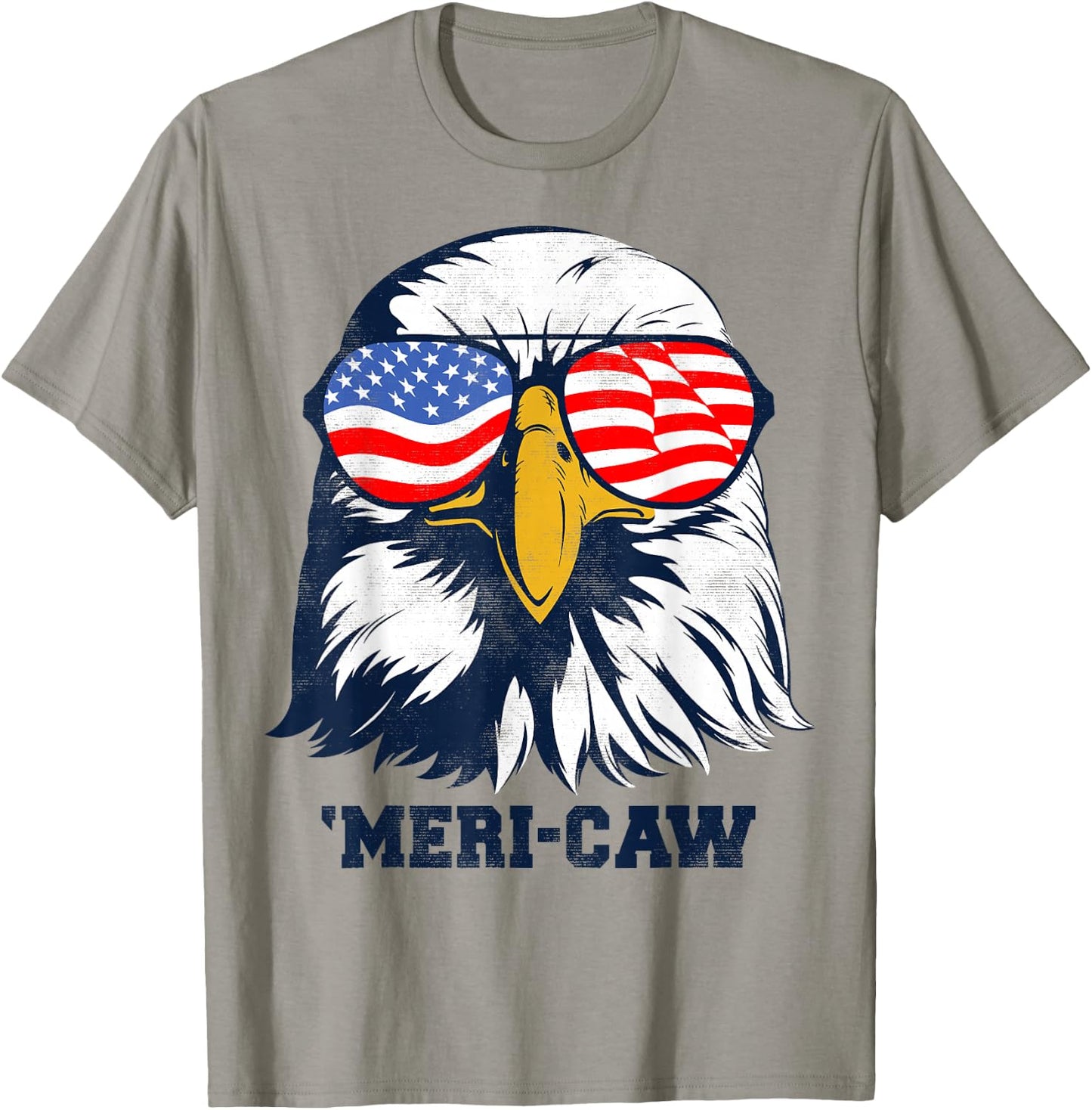 Bald Eagle 'Meri-Caw Portrait T-Shirt - T-Shirt | Sand