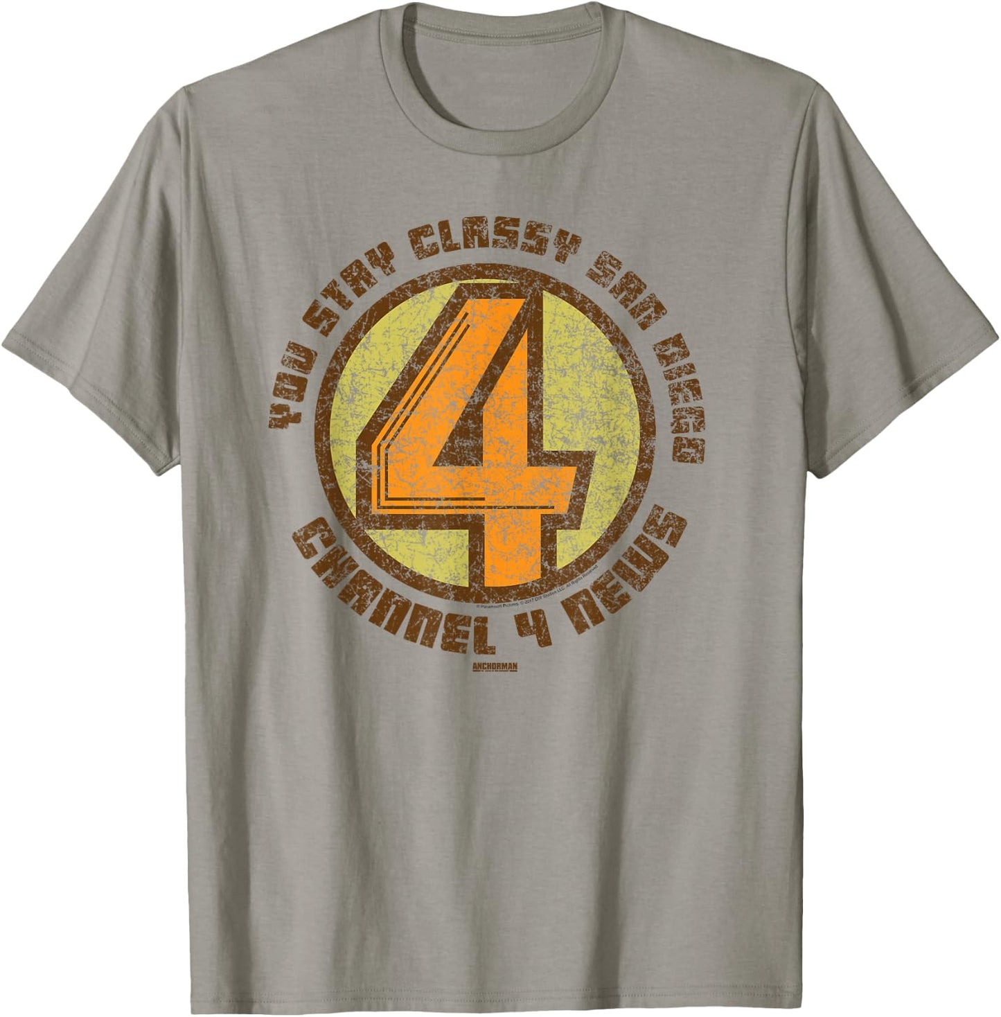 Anchorman Channel 4 News T-Shirt - T-Shirt | Sand