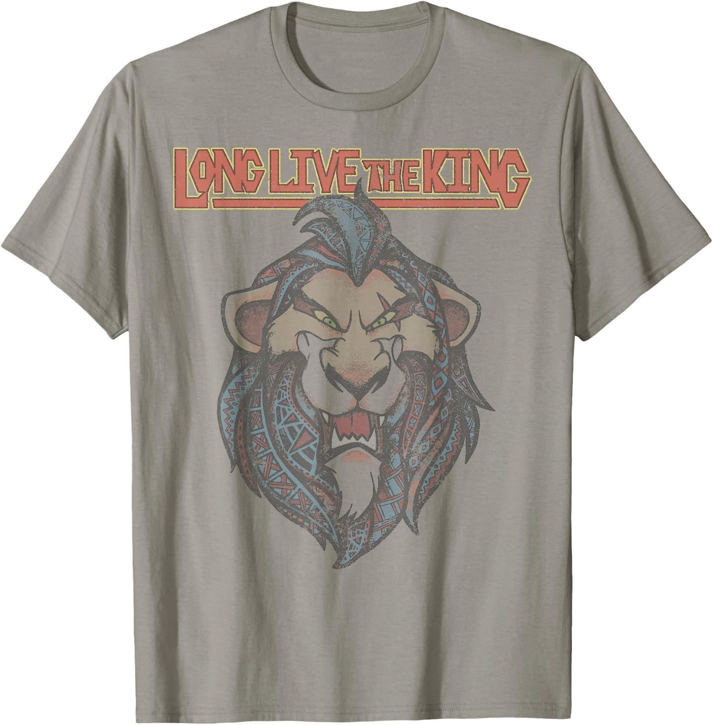 Disney The Lion King Geometric Scar Long Live The King T-Shirt - T-Shirt | Sand