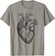 Real Anatomical Human Heart Drawing T-Shirt - T-Shirt | Sand