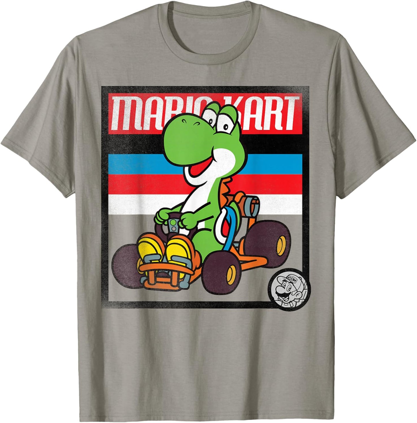 Nintendo Mario Kart Yoshi Old School Graphic T-Shirt - T-Shirt | Sand