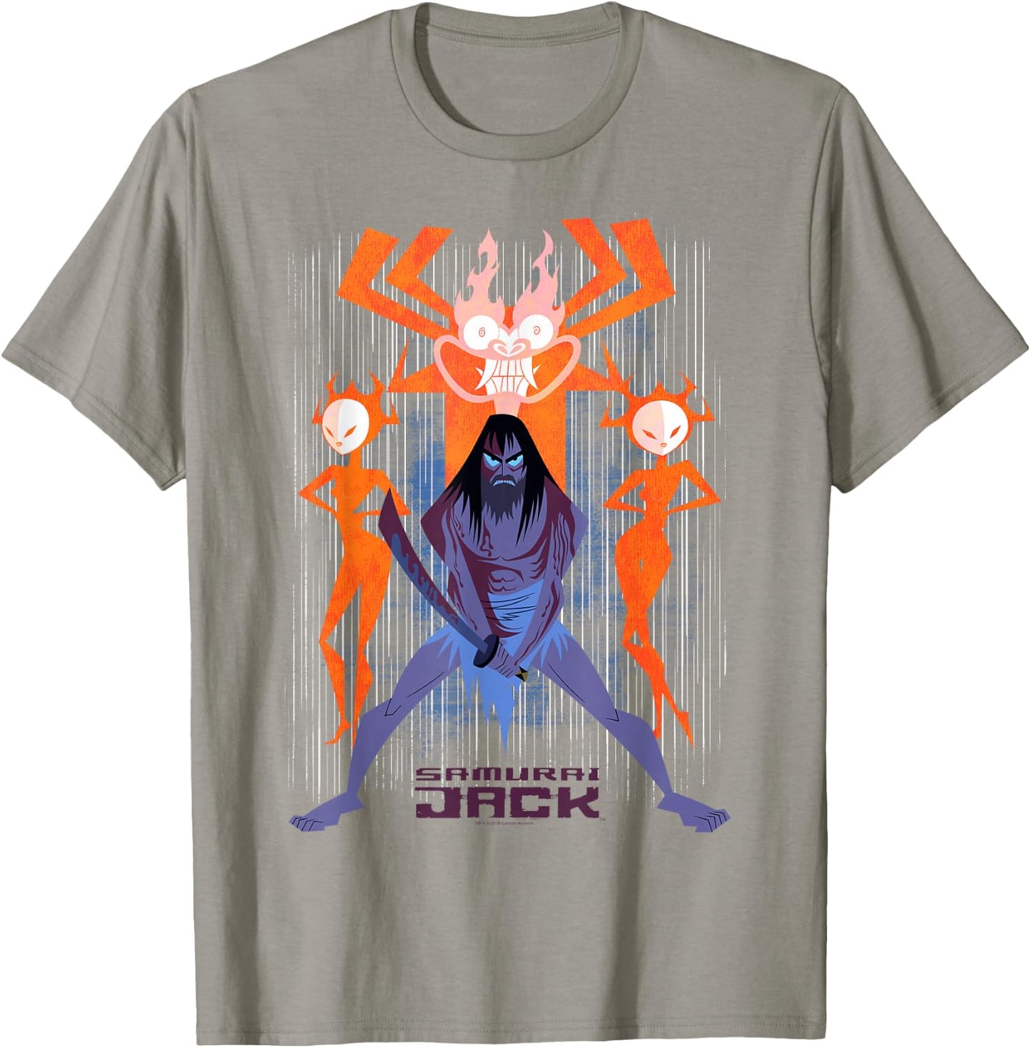 Samurai Jack Jack vs Evil T-Shirt - T-Shirt | Sand
