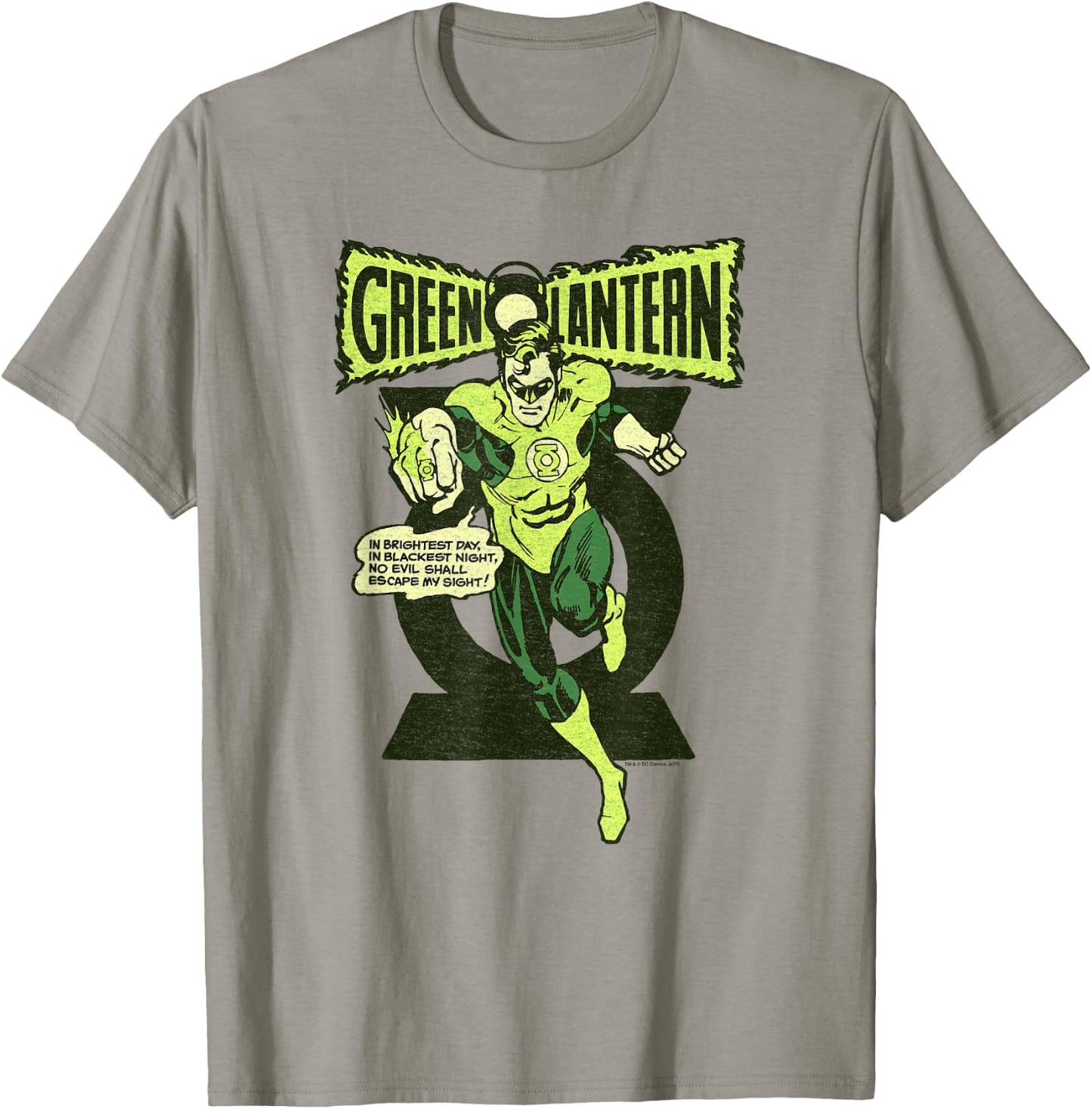 Green Lantern Retro Oath T-Shirt - T-Shirt | Sand