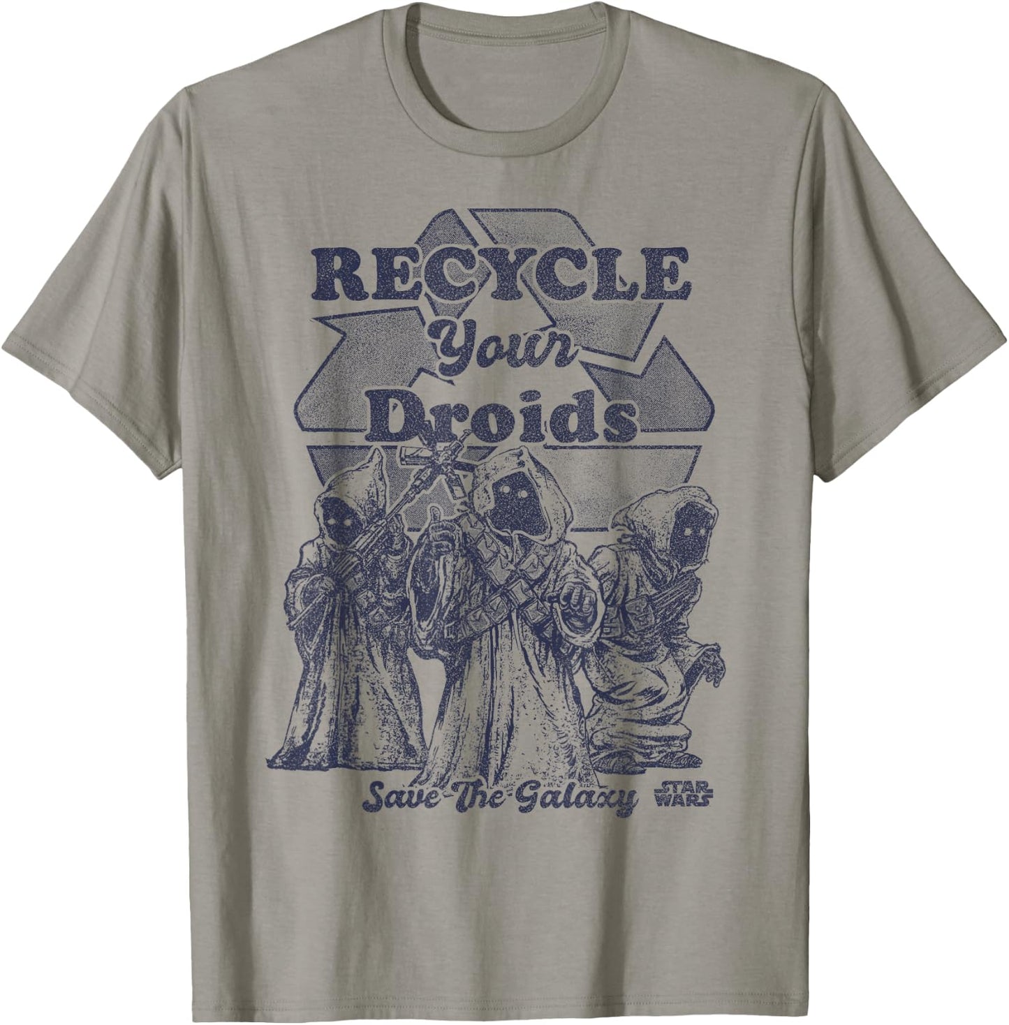 Star Wars Jawas Recycle Your Droids Save The Galaxy Portrait T-Shirt - T-Shirt | Sand