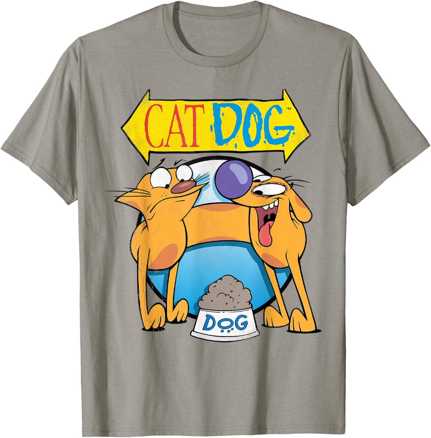 CatDog Classic Dog Food Title Poster T-Shirt - T-Shirt | Sand