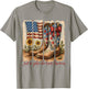 Just A Girl Who Loves America Boots US Flag Girl 4th Of July T-Shirt - T-Shirt | Sand