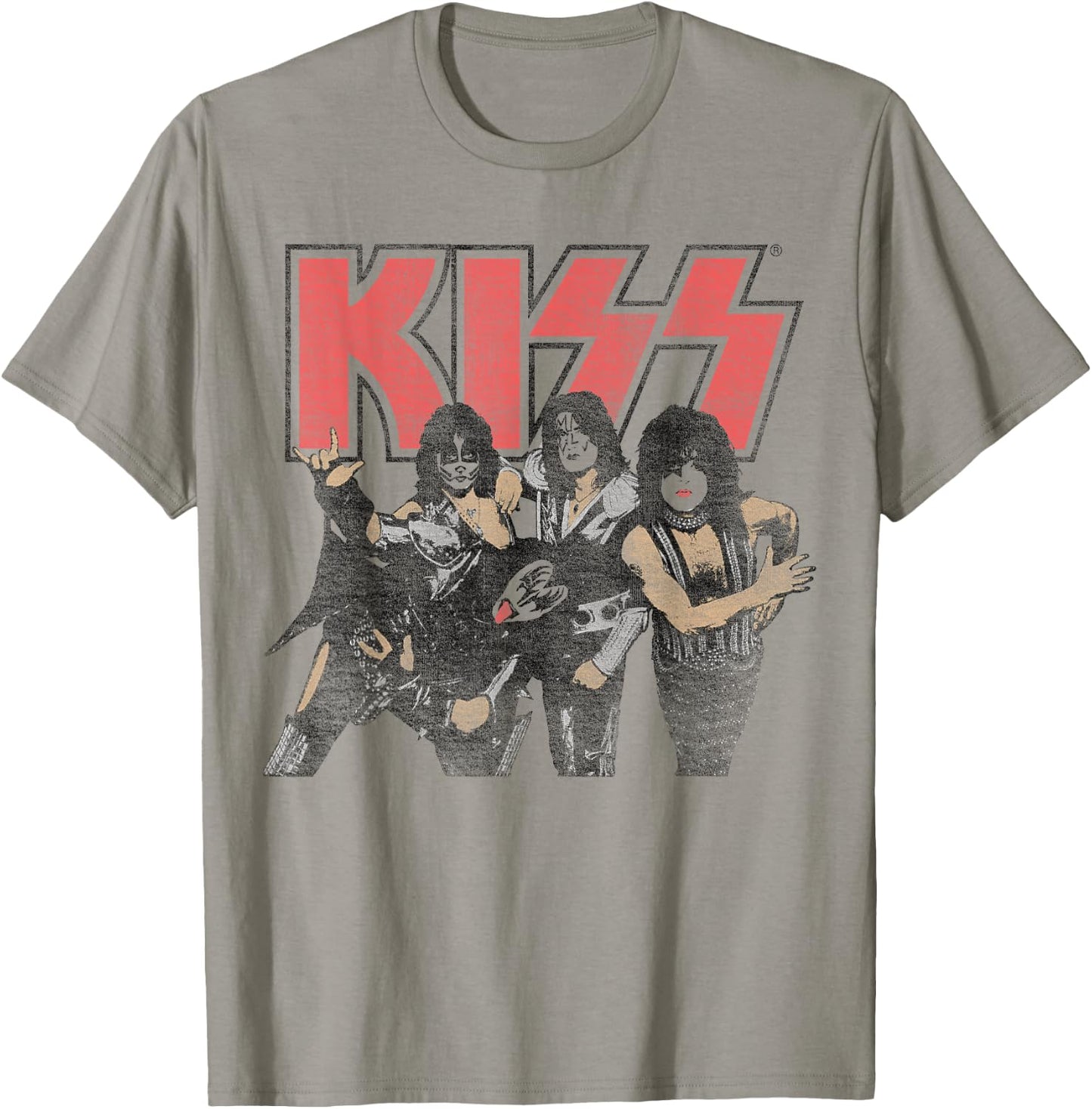 KISS - Shout it Out Loud Portrait T-Shirt - T-Shirt | Sand
