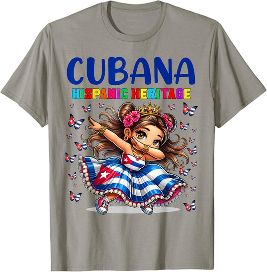 Cuba Hispanic Heritage Month Celebration girls kids T-Shirt - T-Shirt | Sand