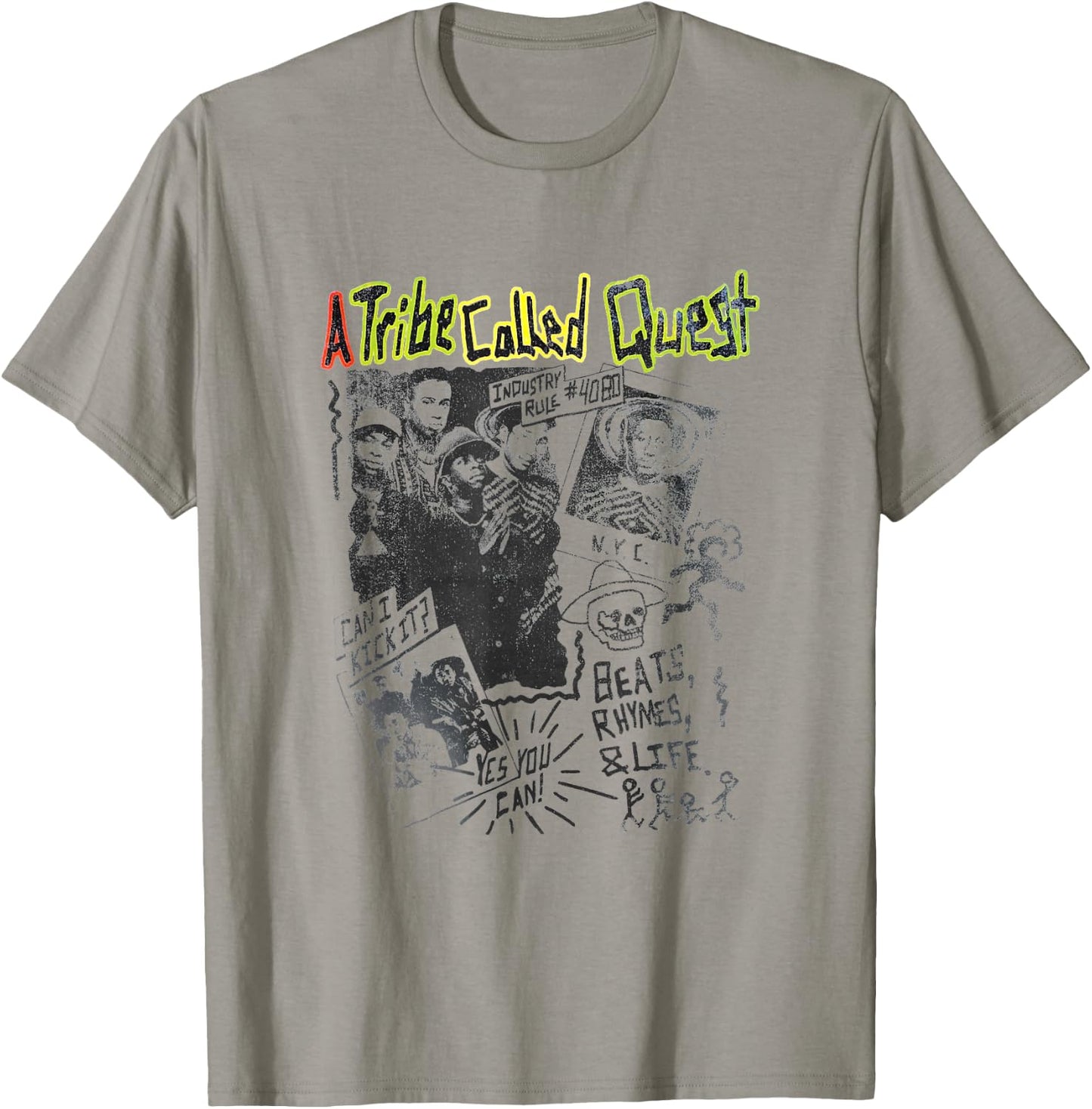 A Tribe Called Quest Band Collage T-Shirt - T-Shirt | Sand