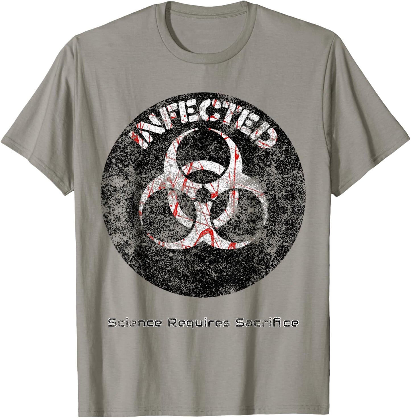Infected Doomsday Biohazard Science Teacher Halloween Men Women Kids T-Shirt - T-Shirt | Sand