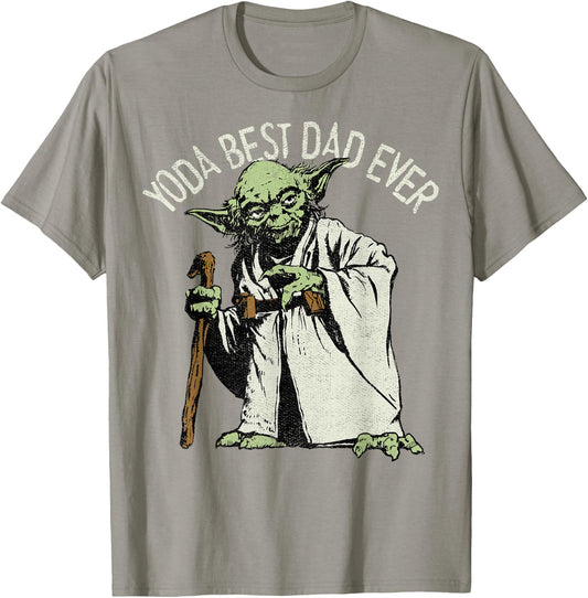 Star Wars Yoda Best Dad Ever Graphic C2 T-Shirt - T-Shirt | Sand