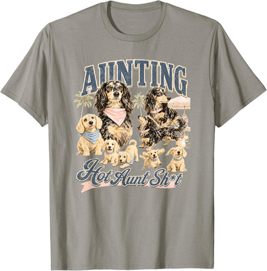 Funny Franky The Dapple Dachshund T-Shirt - T-Shirt | Sand