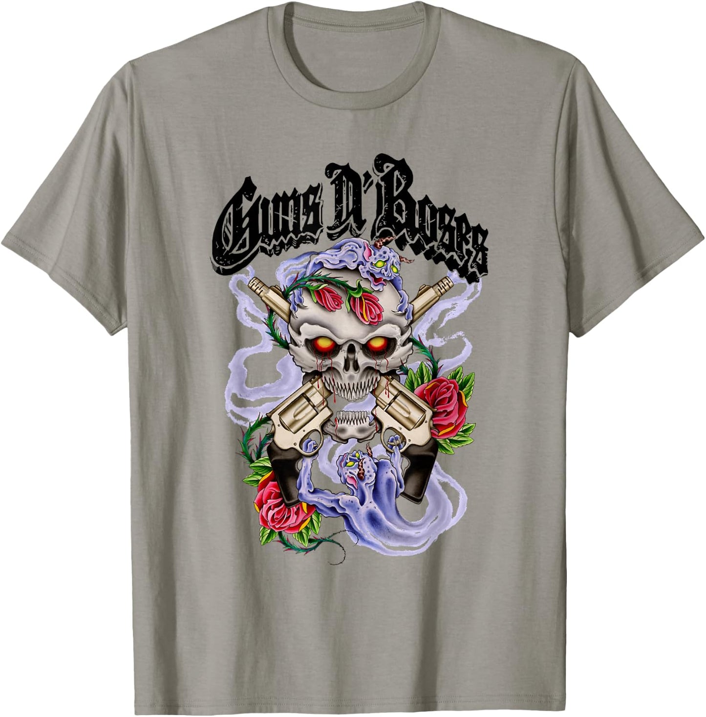 Guns N' Roses Official Guns N' Demons Purple Smoke T-Shirt - T-Shirt | Sand
