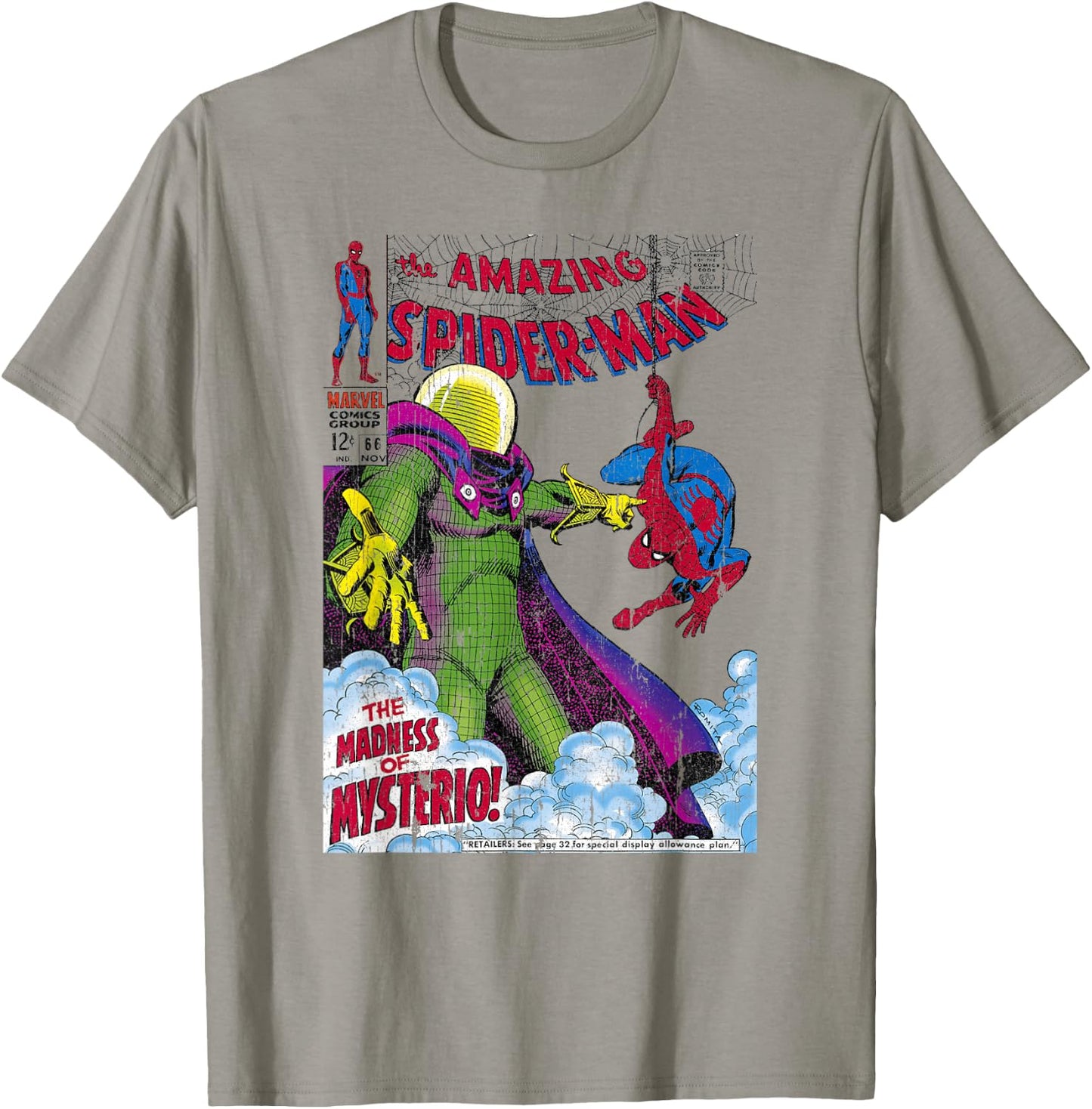 Marvel Comics Spider-Man Mysterio Cover Small T-Shirt - T-Shirt | Sand