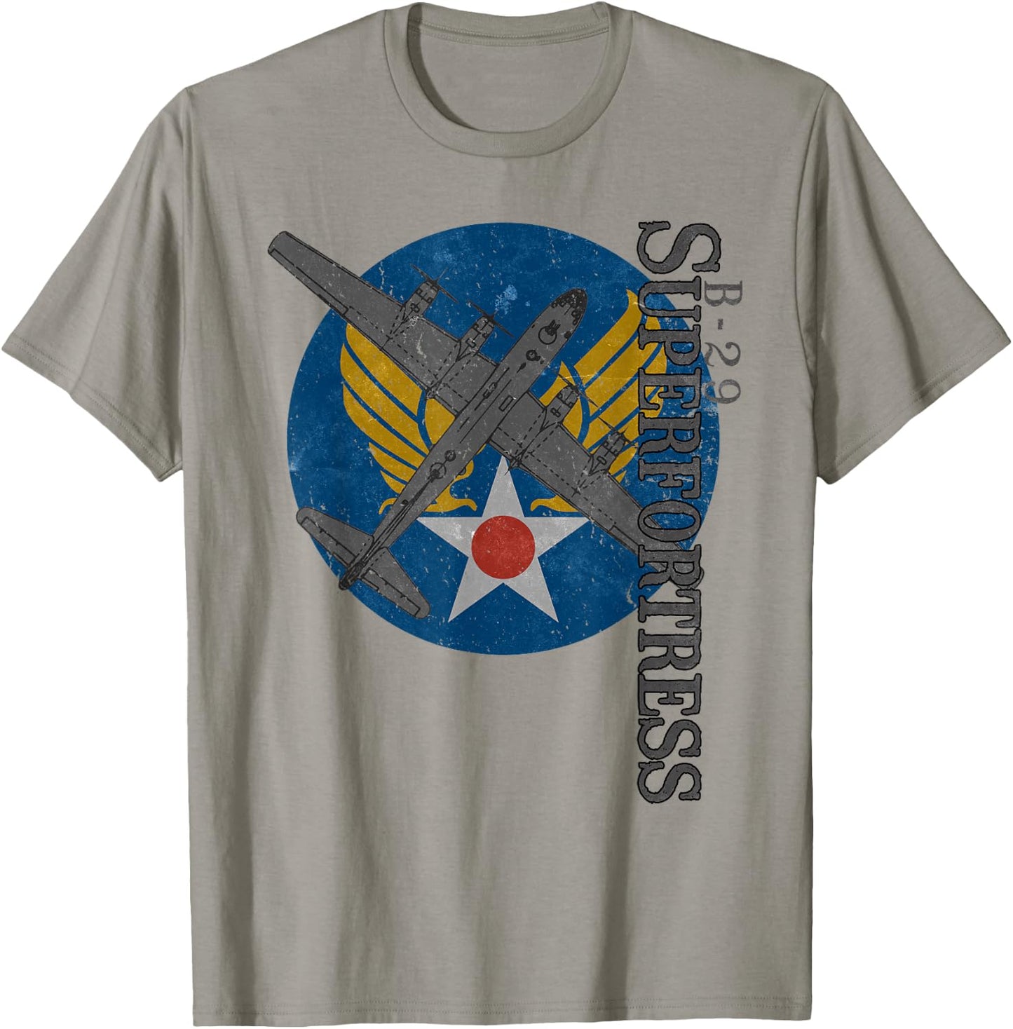 B-29 Superfortress Air Corps WWII Bomber Airplane T-Shirt - T-Shirt | Sand