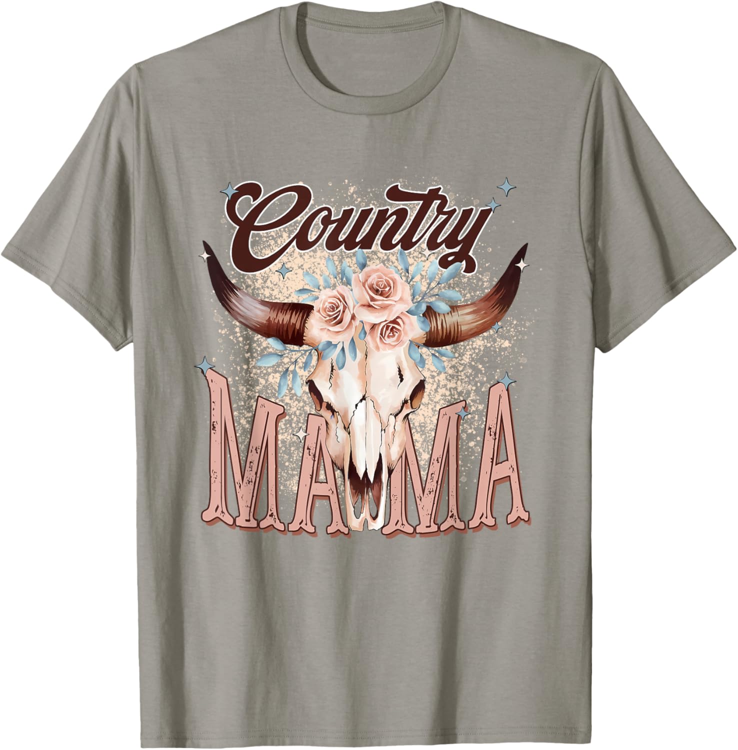 Country Mama, Country Music Mom, Country Mama T-Shirt - T-Shirt | Sand
