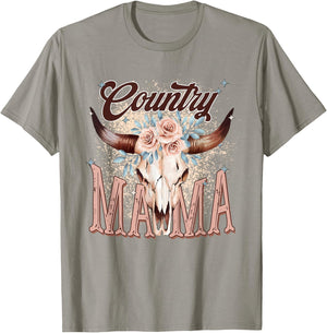Country Mama, Country Music Mom, Country Mama T-Shirt - T-Shirt | Sand