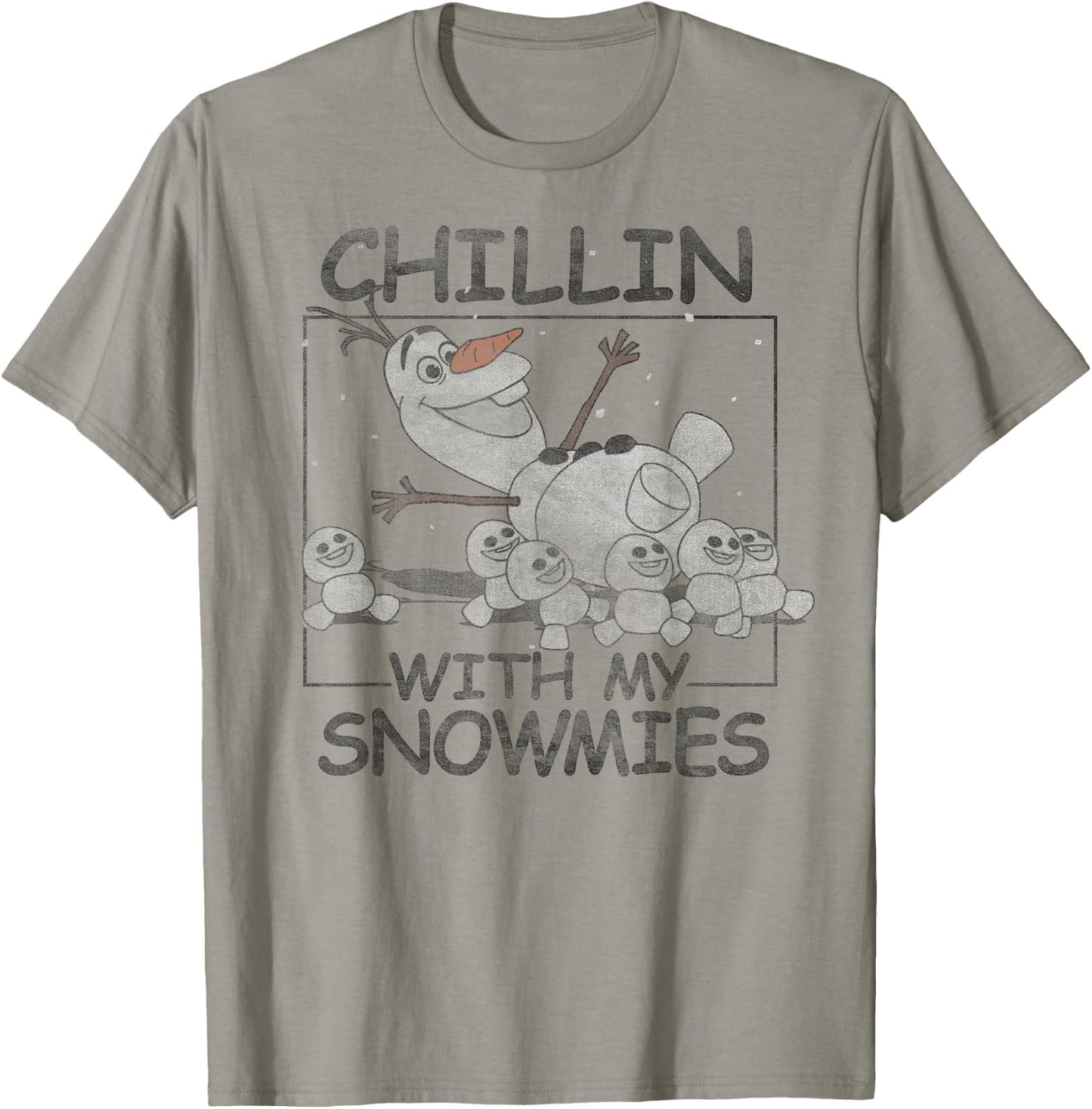 Disney Frozen Olaf Chillin with My Snowmies Portrait Small T-Shirt - T-Shirt | Sand