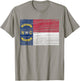 North Carolina State Flag Vintage Distressed NC T-Shirt - T-Shirt | Sand